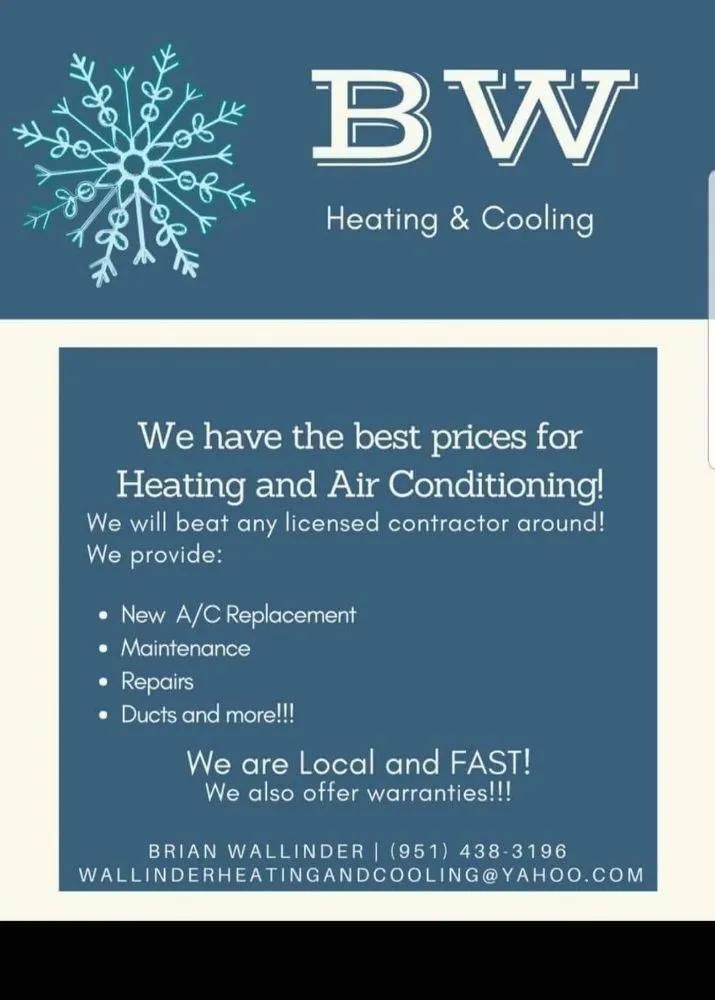 Slide of BW Heating & Cooling