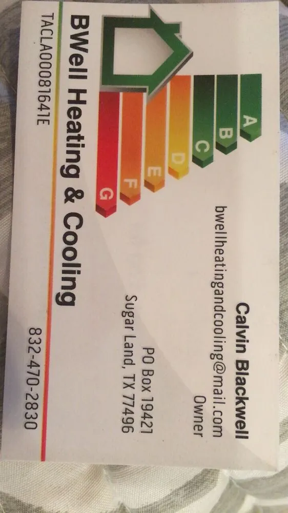 Slide of BWell Heating & Cooling