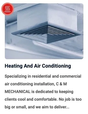 Slide of C & M Mechanical