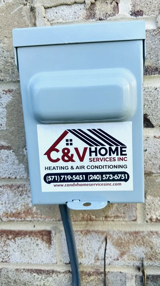 Slide of C and V Home Services