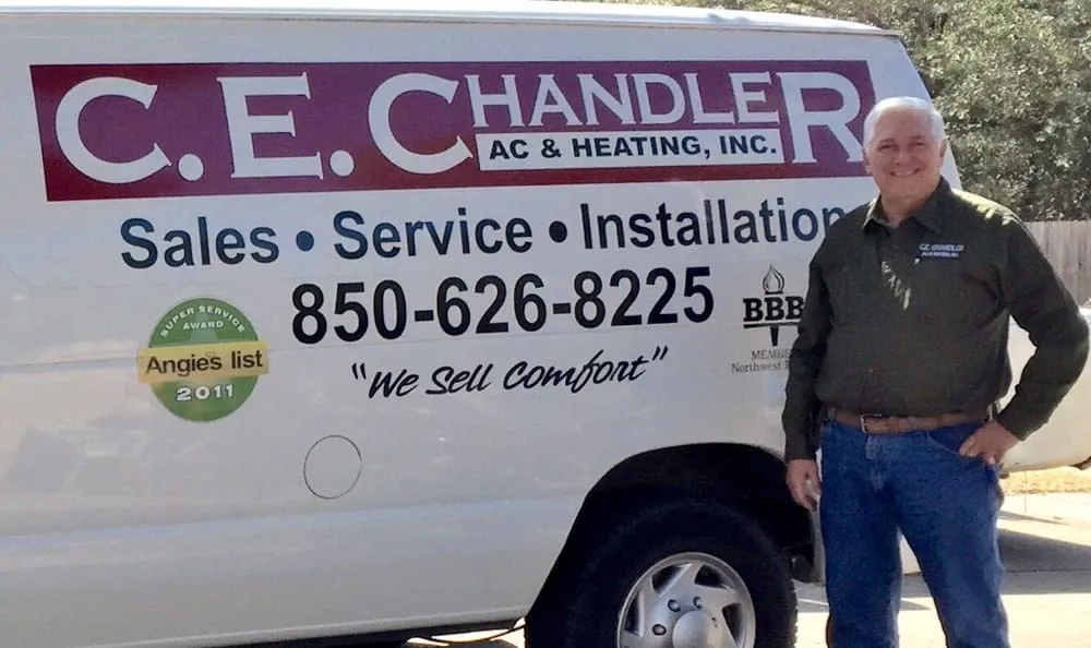 Slide of C E Chandler AC & Heating