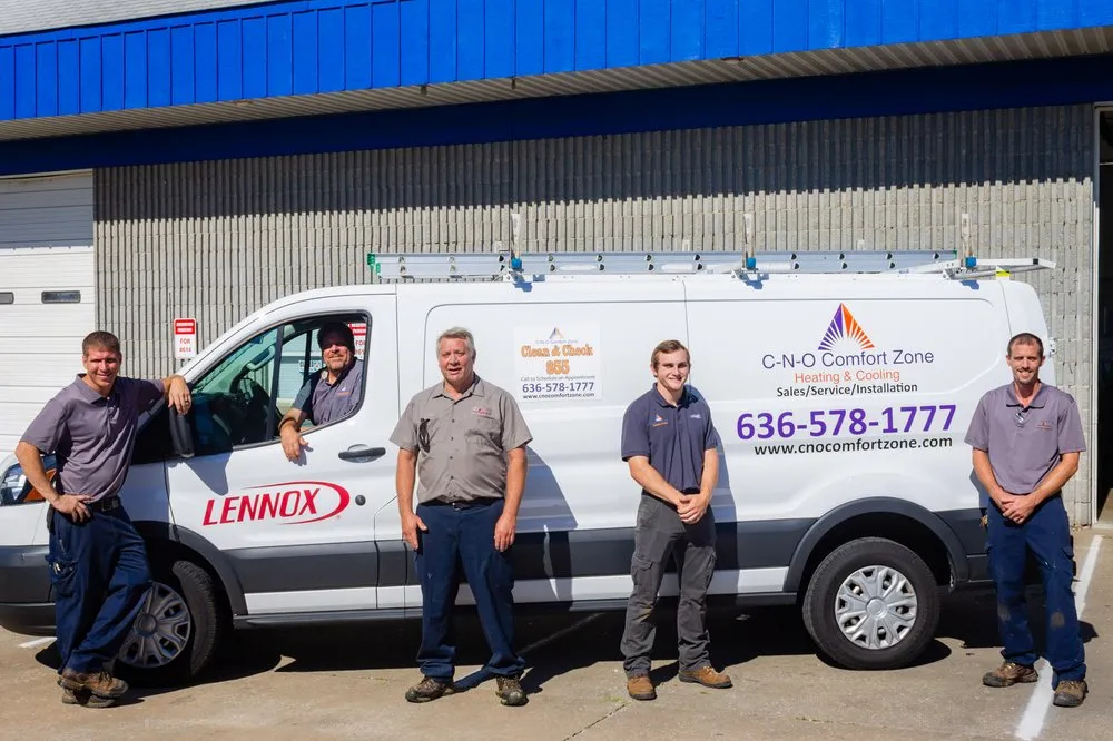 Slide of C-N-O Comfort Zone Heating & Cooling