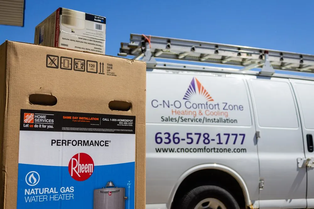Slide of C-N-O Comfort Zone Heating & Cooling