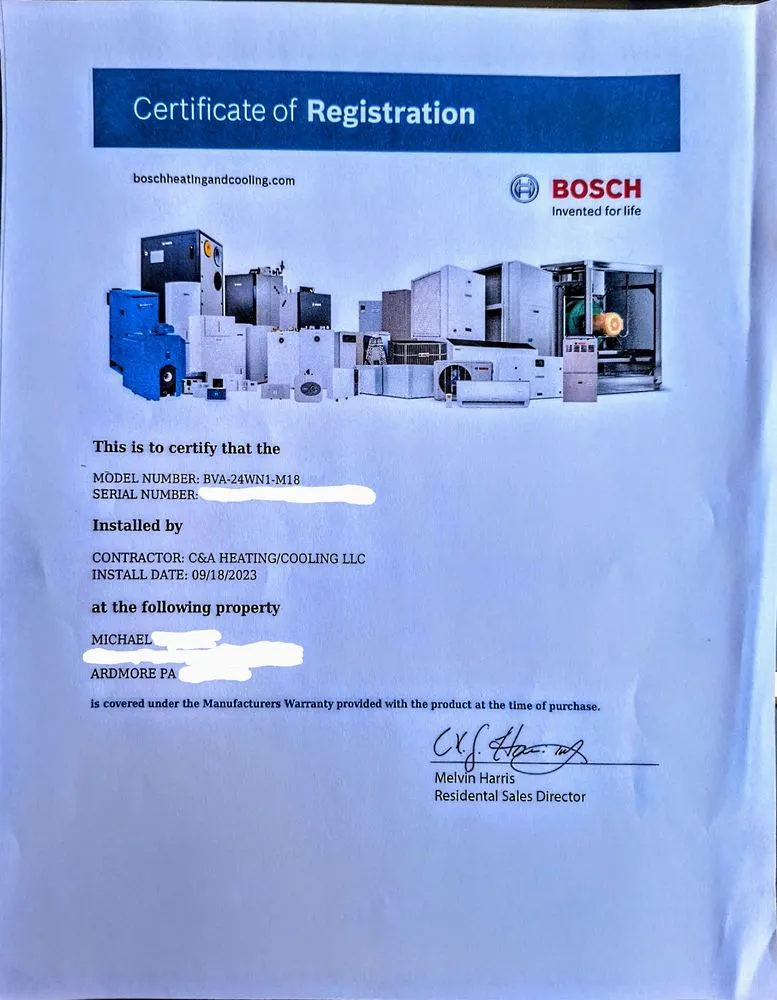 Slide of C&A Heating & Cooling