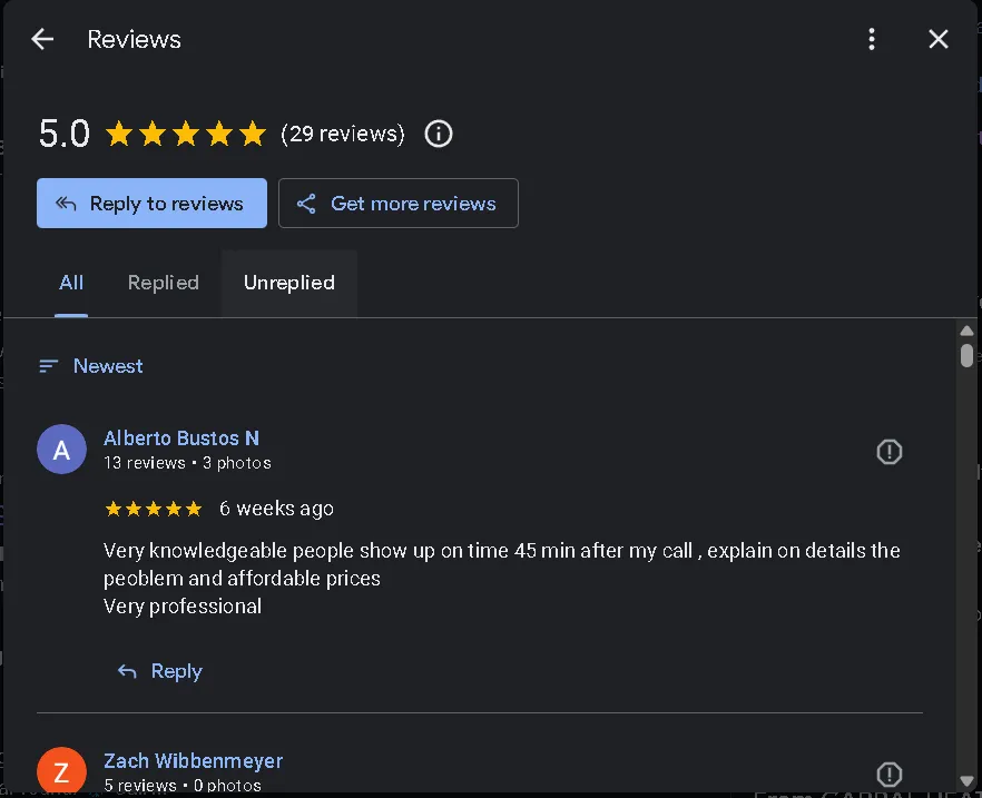 Slide of Cabral Heating and Air