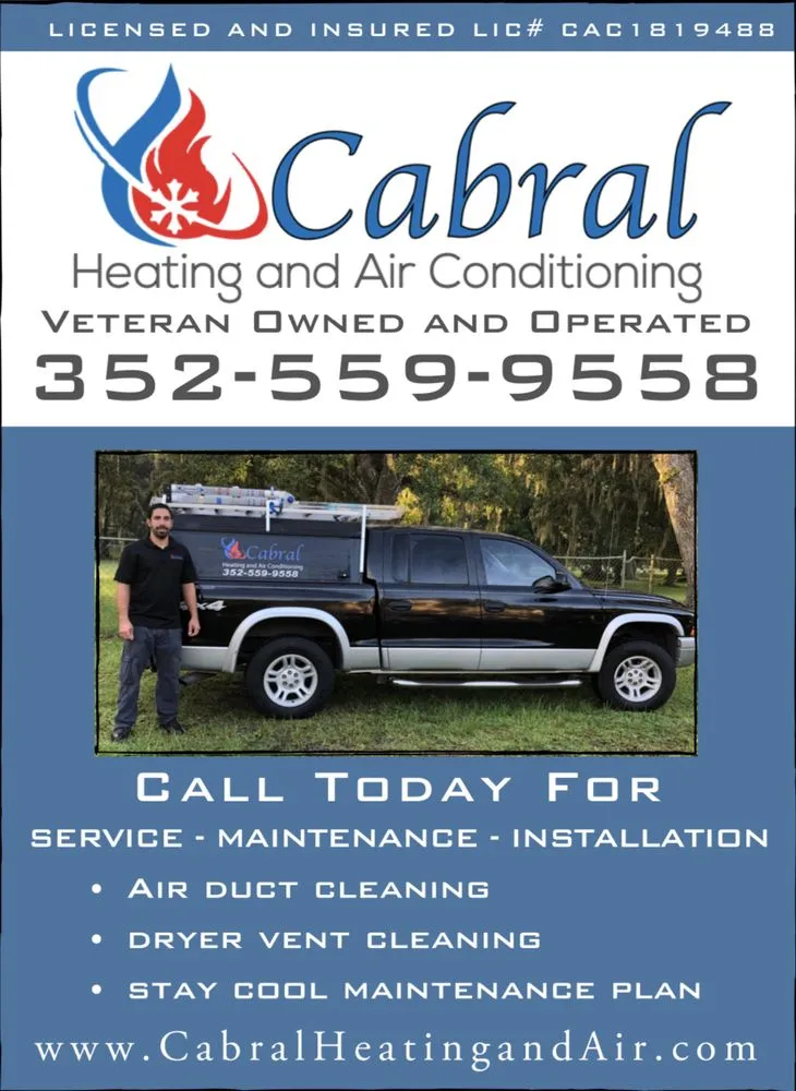 Slide of Cabral Heating and Air Conditioning