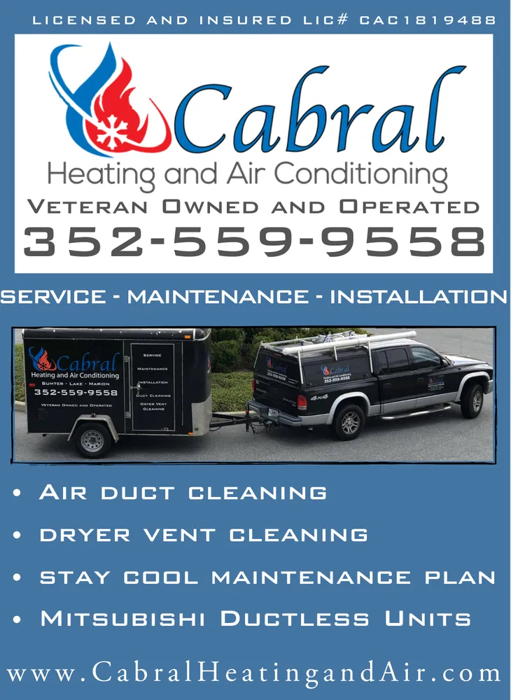 Slide of Cabral Heating and Air Conditioning