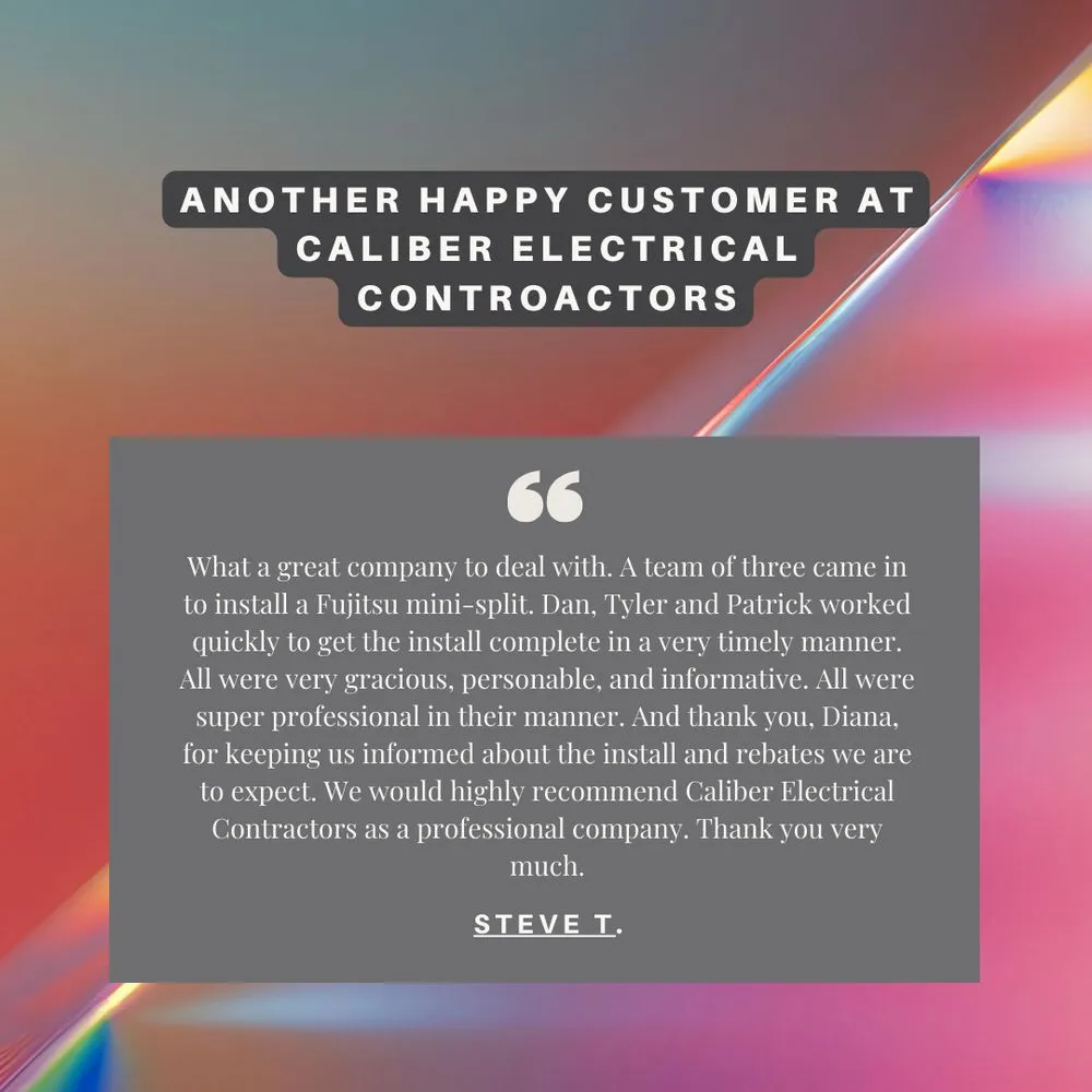 Slide of Caliber Electrical Contracting