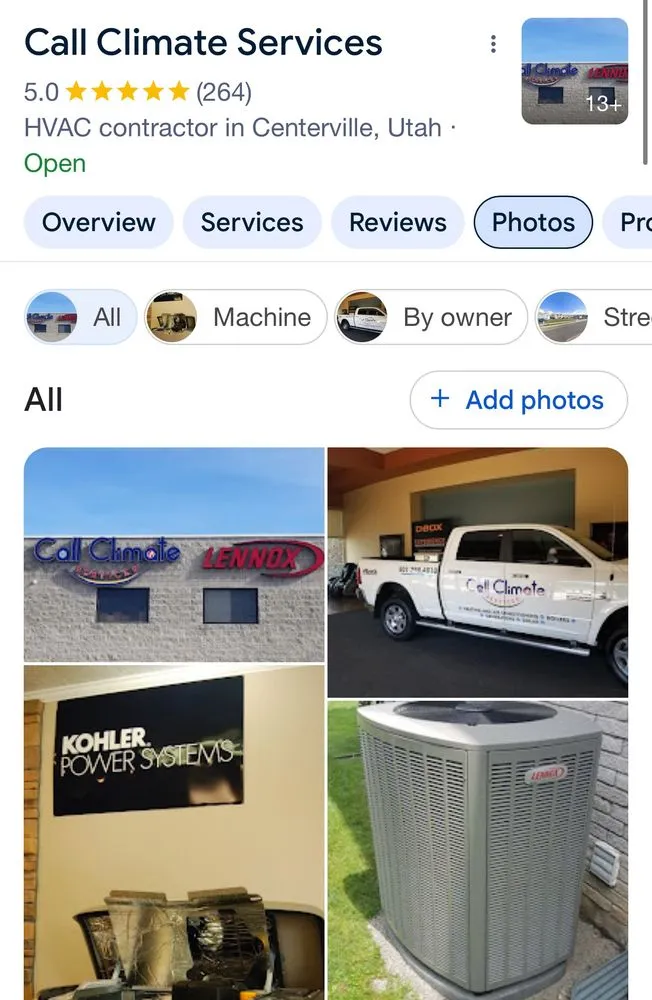 Slide of Call Climate Services