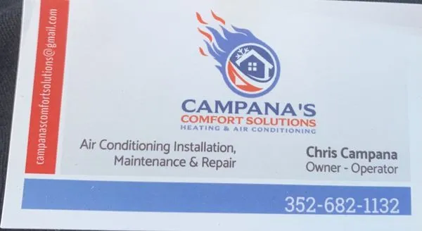 Campana's Comfort Solutions Heating & Air Conditioning