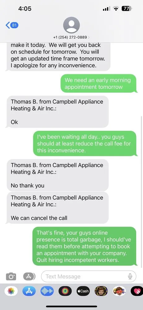 Slide of Campbell Appliance Heating & Air