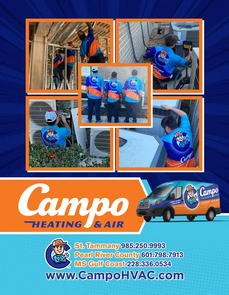 Slide of Campo Heating & Air Conditioning