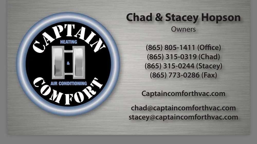 Slide of Captain Comfort HVAC