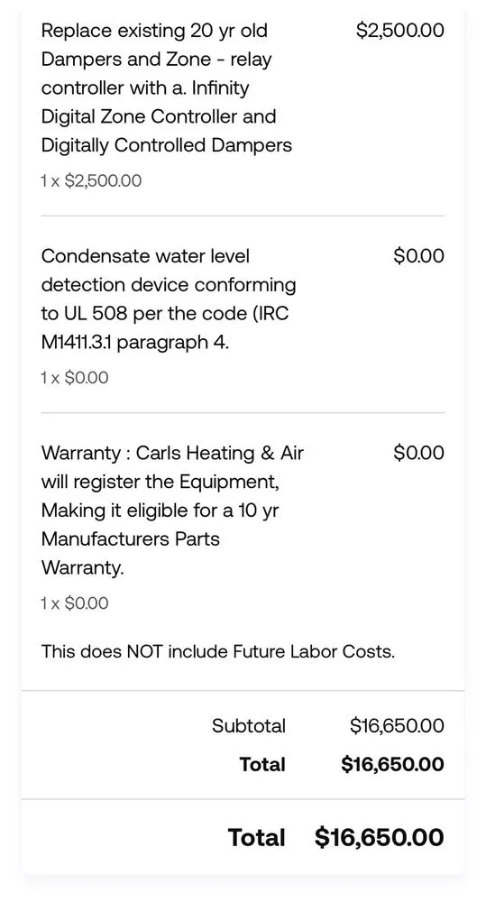 Slide of Carl's Heating and Air