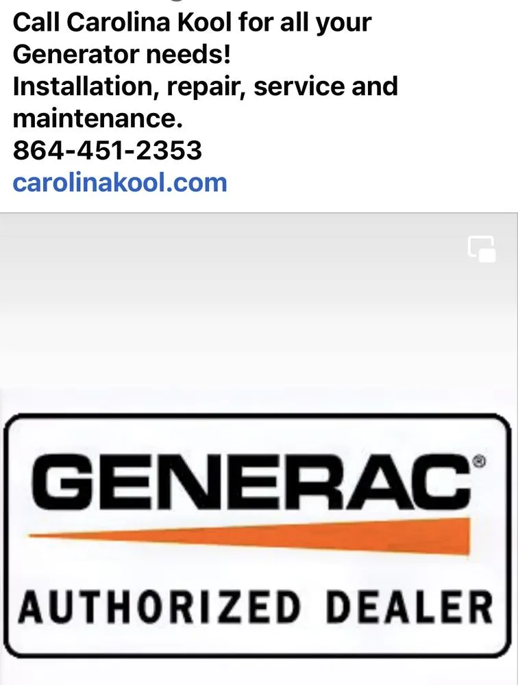 Slide of Carolina Kool Generators