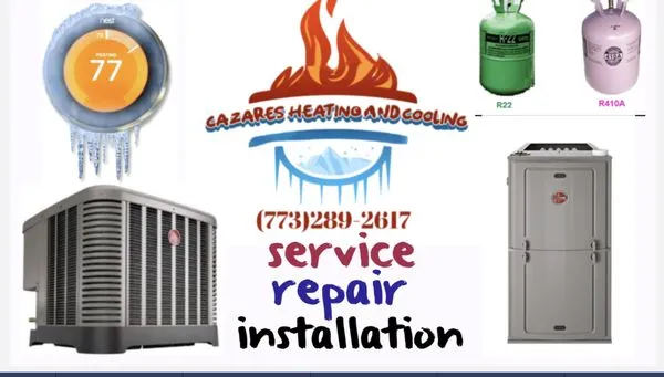 Cazares Heating and cooling Logo