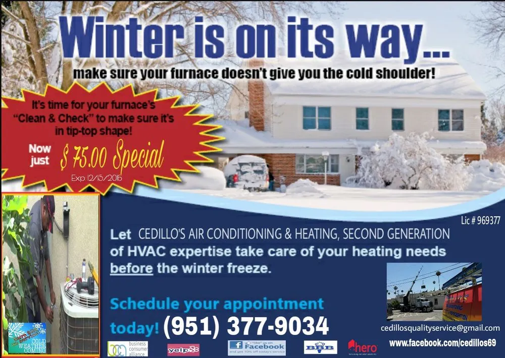 Slide of Cedillo's Air Conditioning And Heating Refrigeration