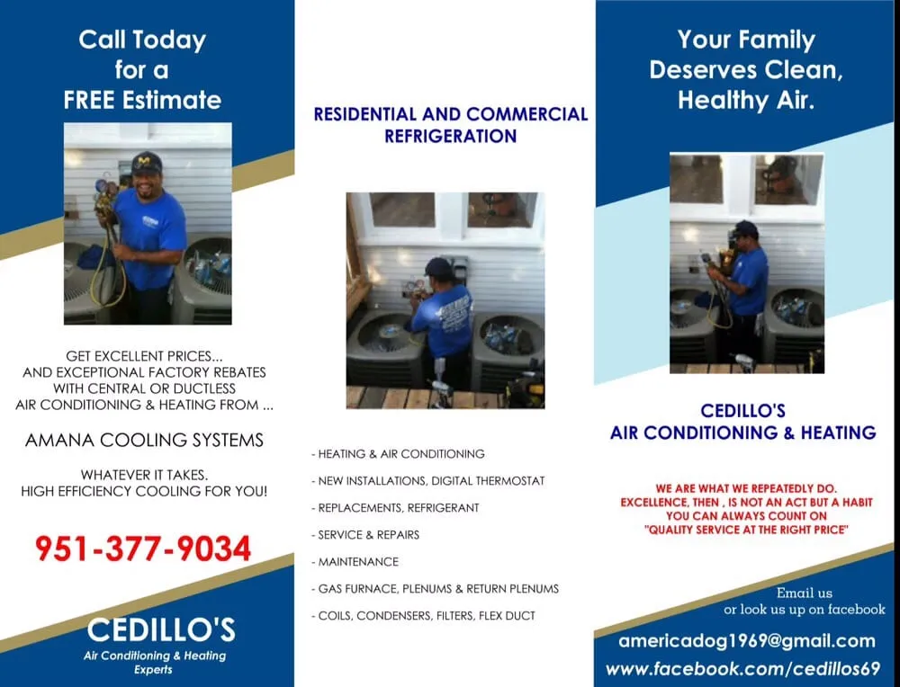 Slide of Cedillo's Air Conditioning And Heating Refrigeration
