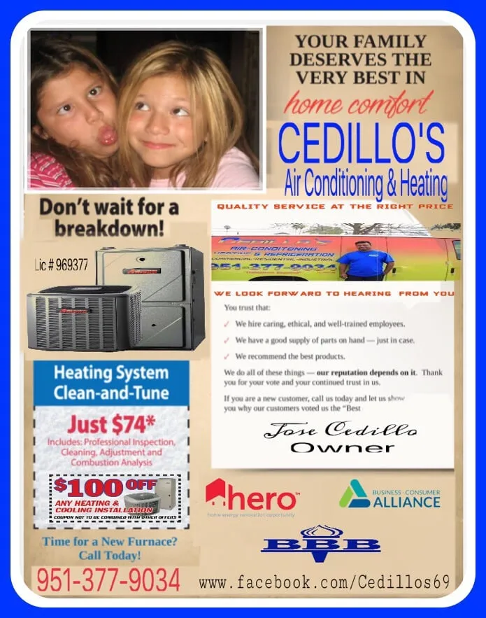 Slide of Cedillo's Air Conditioning And Heating Refrigeration