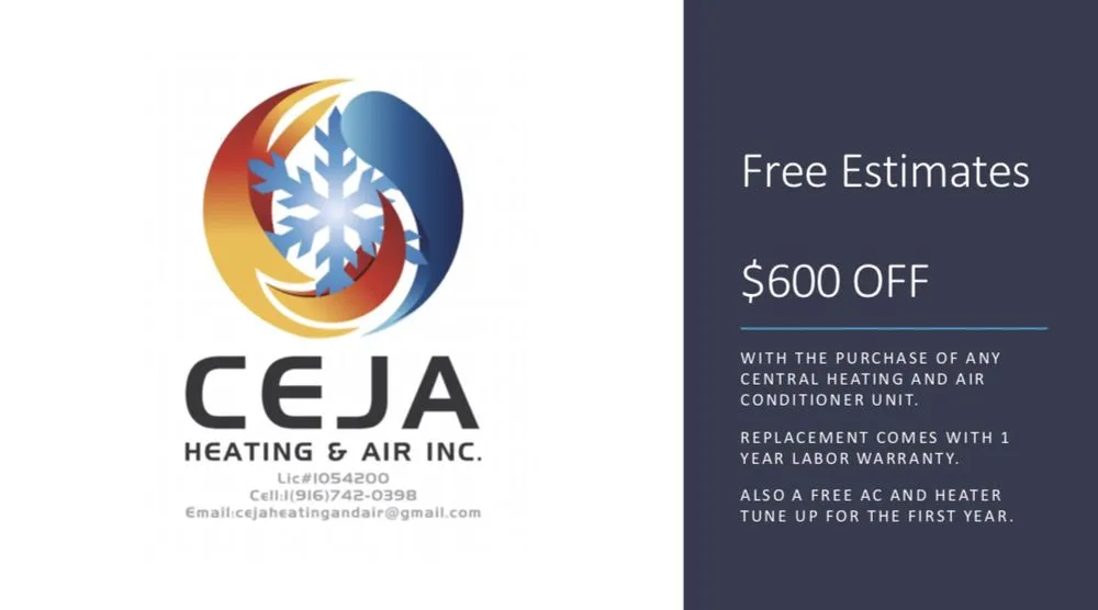 Slide of Ceja Heating And Air