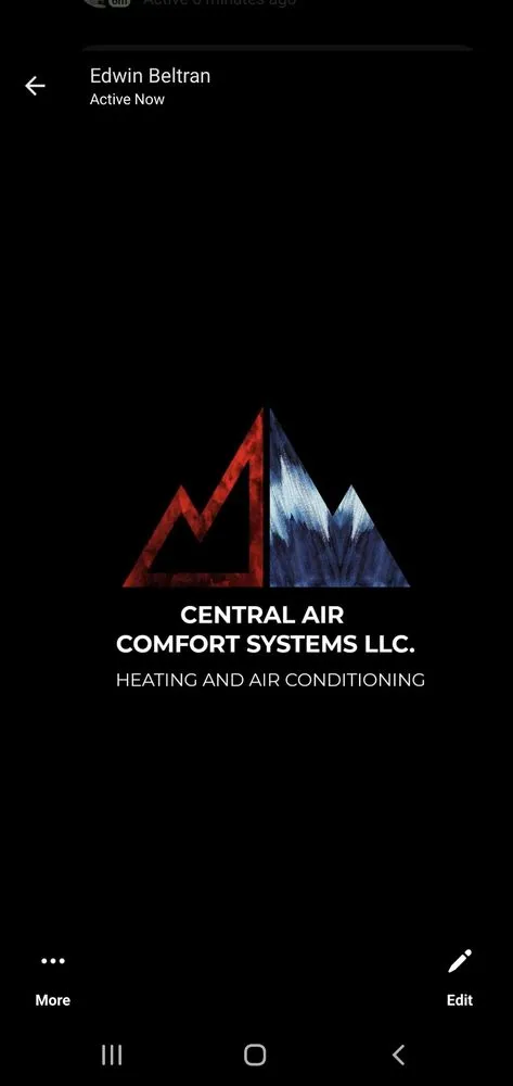 Slide of Central Air Comfort Systems