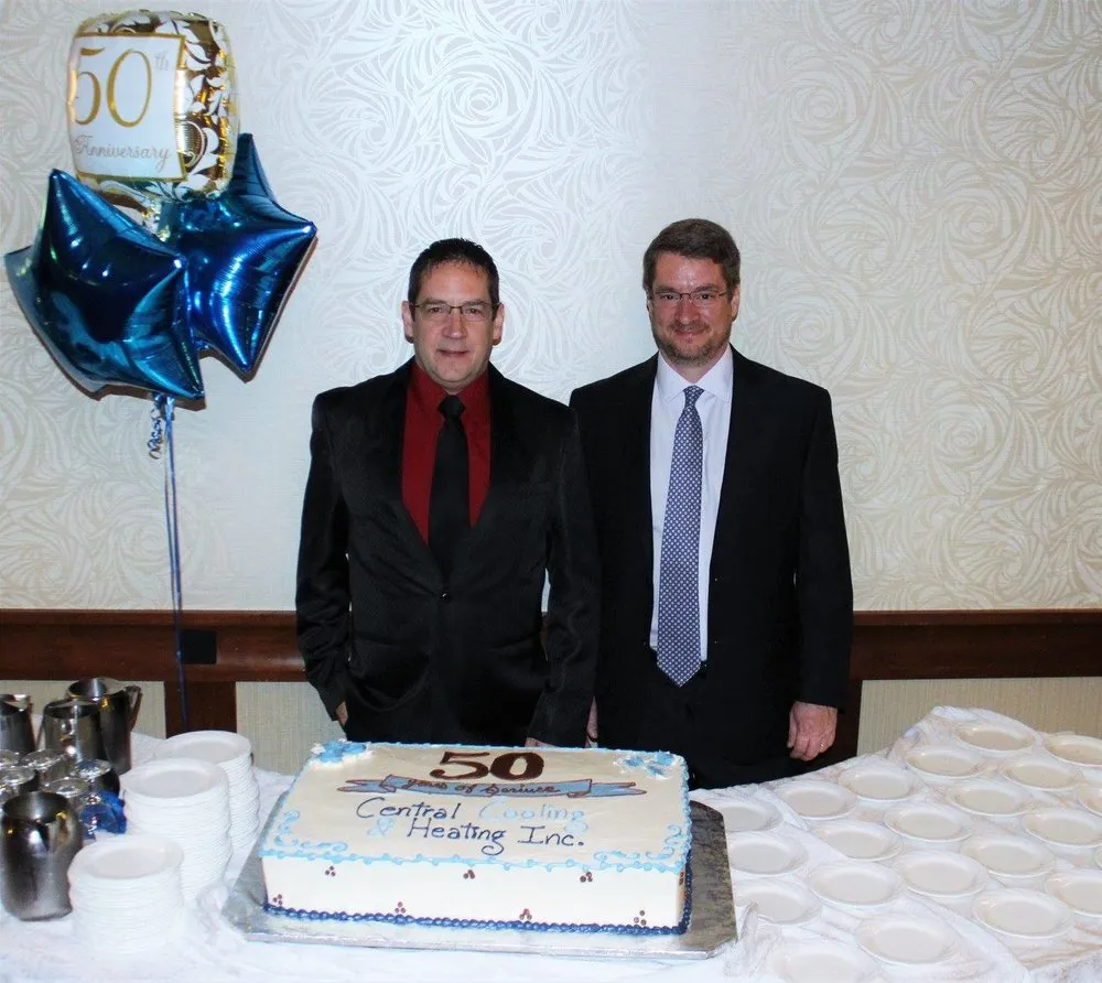 Slide of Central Cooling & Heating