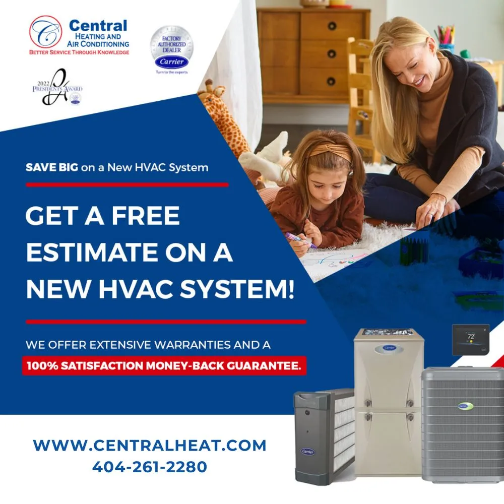 Slide of Central Heating & Air Conditioning