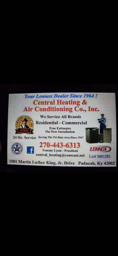 Slide of Central Heating & Air Conditioning