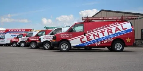 Central Heating, Cooling, Plumbing and Electrical Logo