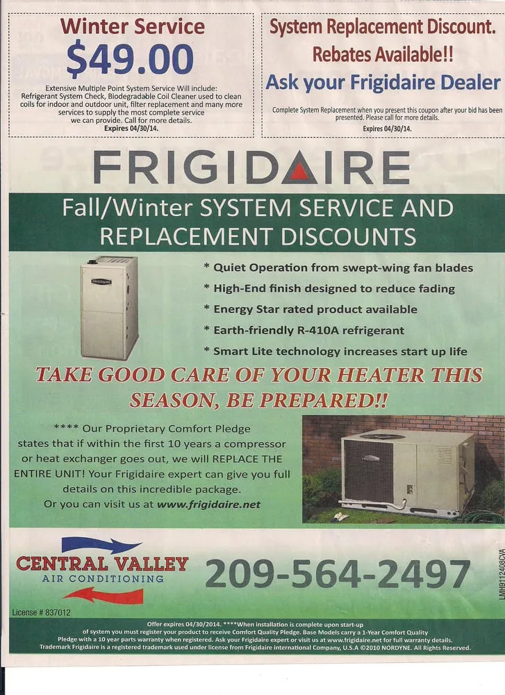 Slide of Central Valley Air conditioning