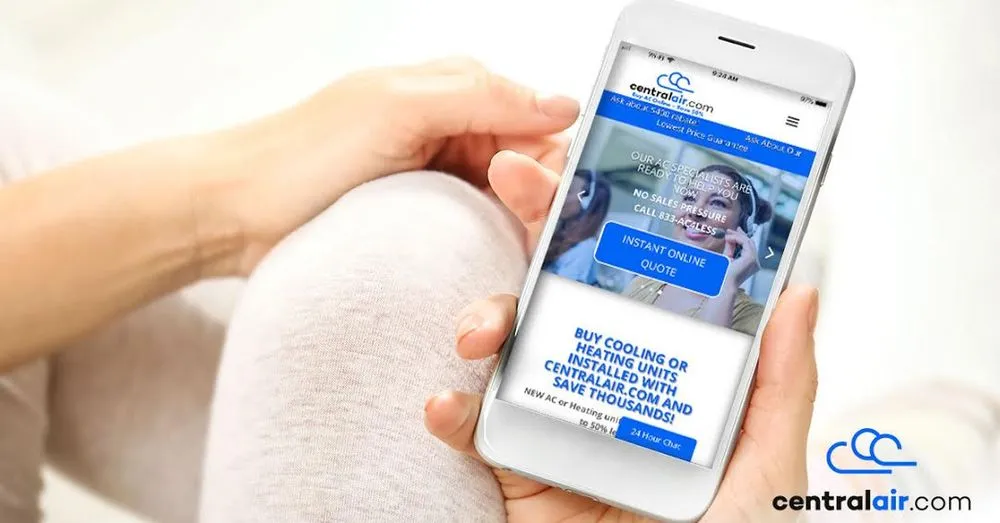 Slide of Centralair.com