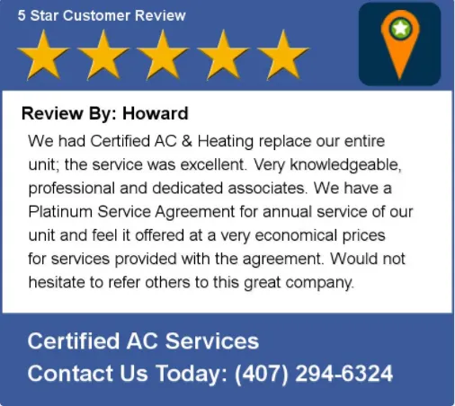 Slide of Certified AC Services