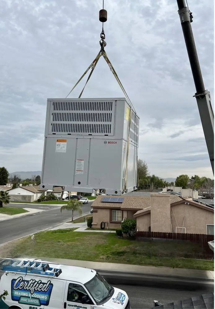 Slide of Certified Heating and Cooling