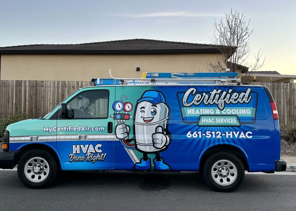 Slide of Certified Heating and Cooling