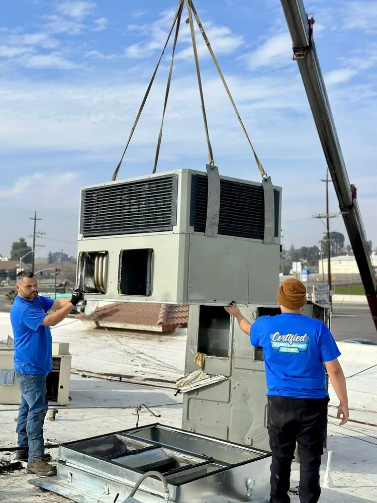 Slide of Certified Heating and Cooling