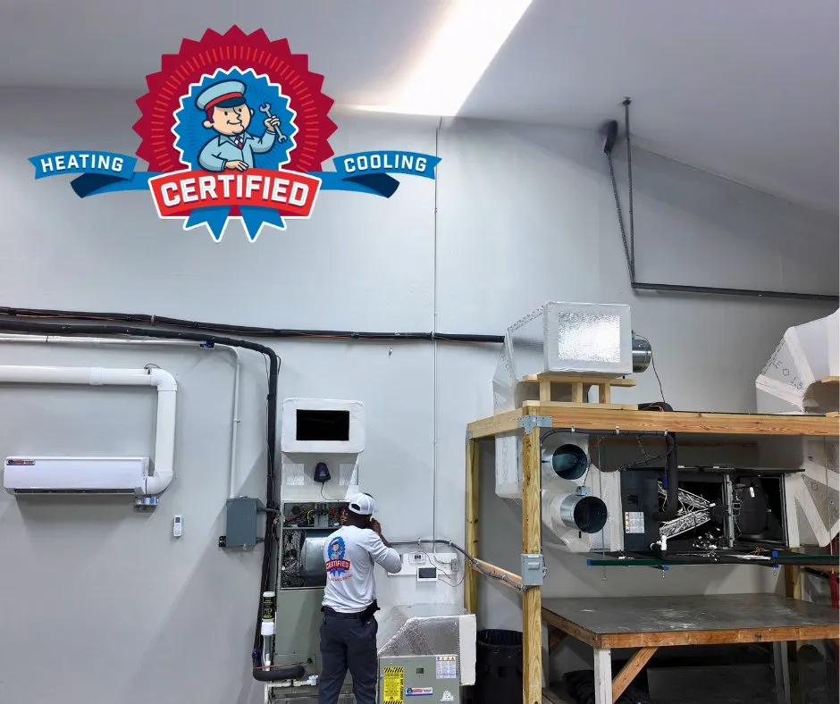 Slide of Certified Heating and Cooling