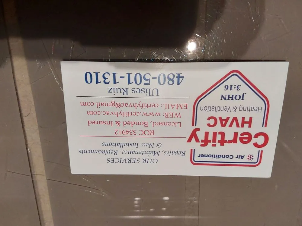 Slide of Certify HVAC