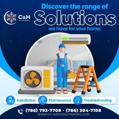 C&H Air Conditioning Logo