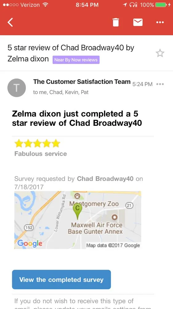 Slide of Chad's AC Direct