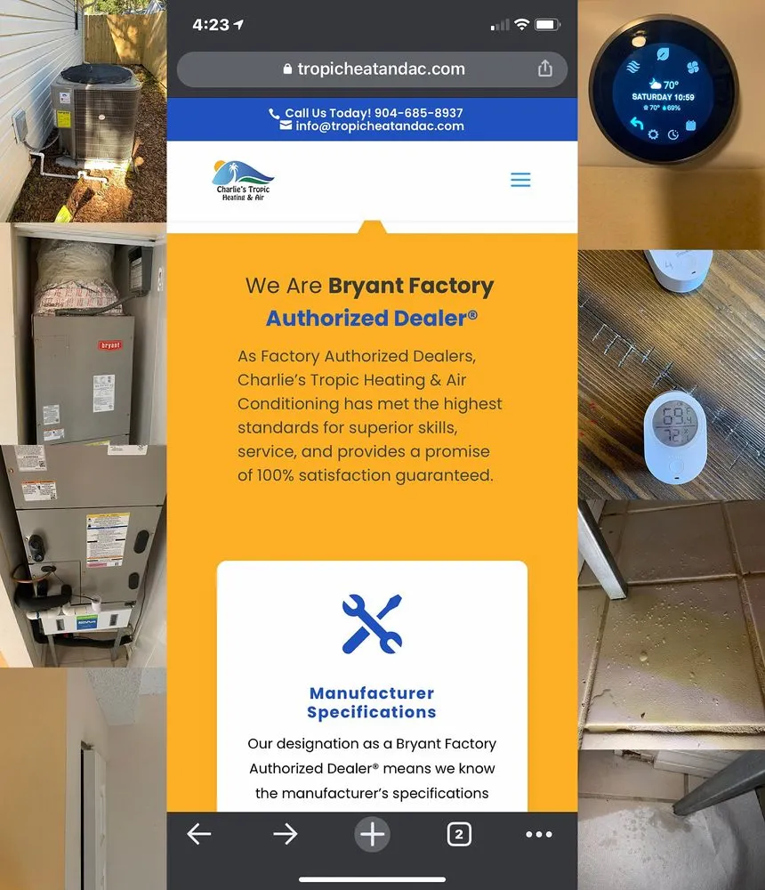 Slide of Charlie’s Tropic Heating and Air