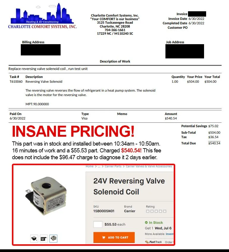 Slide of Charlotte Comfort Systems