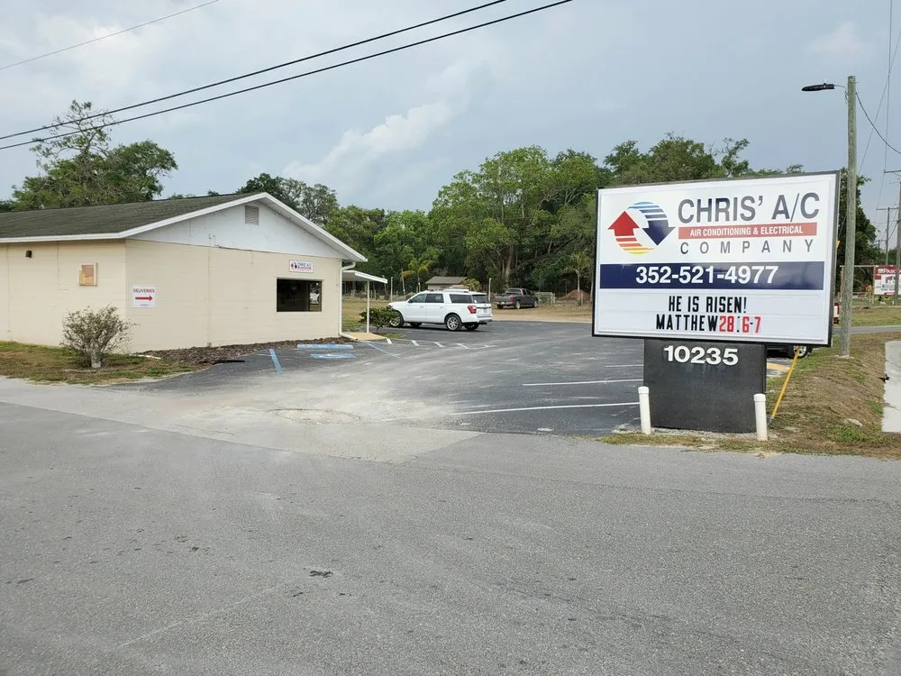 Slide of Chris' A/C Company