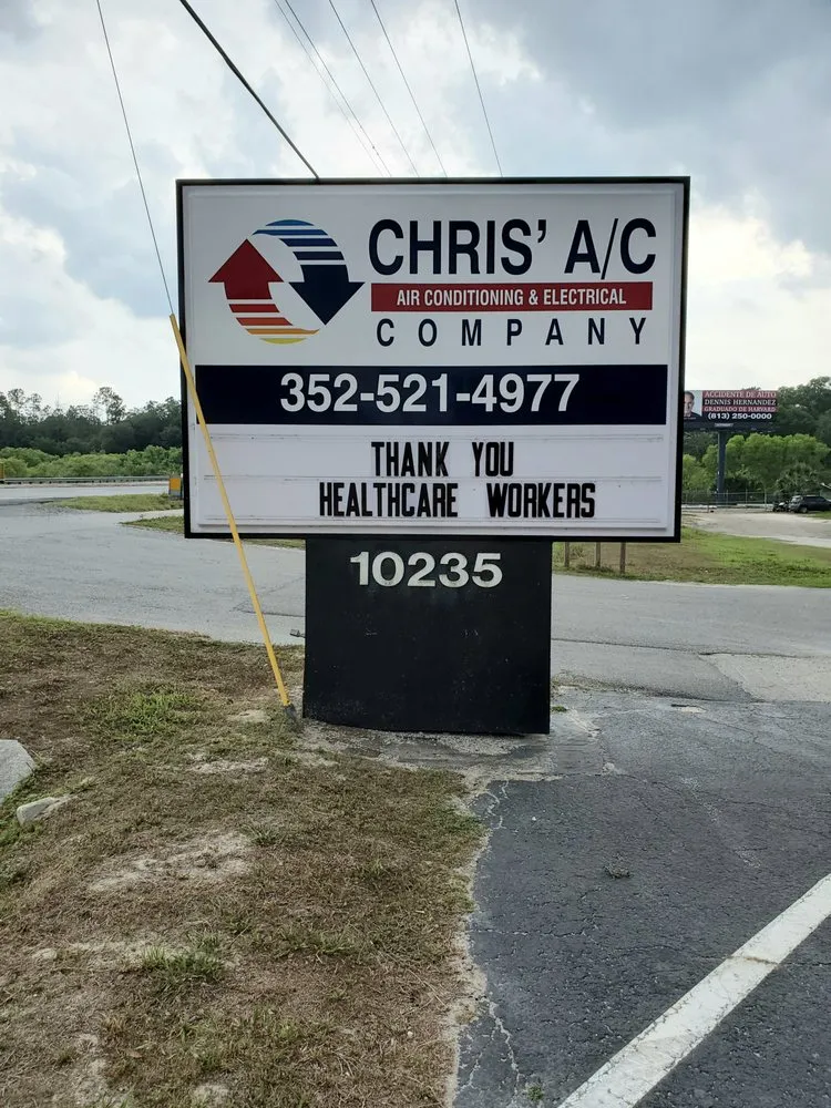 Slide of Chris' A/C Company
