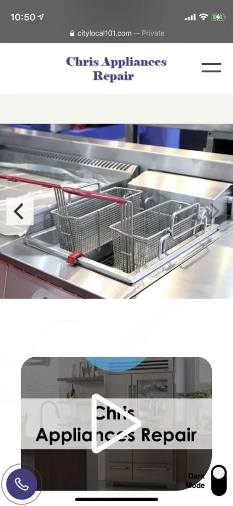 Slide of Chris Appliances Repair