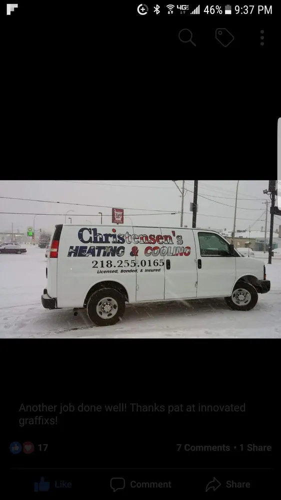 Slide of Christensen Heating and cooling