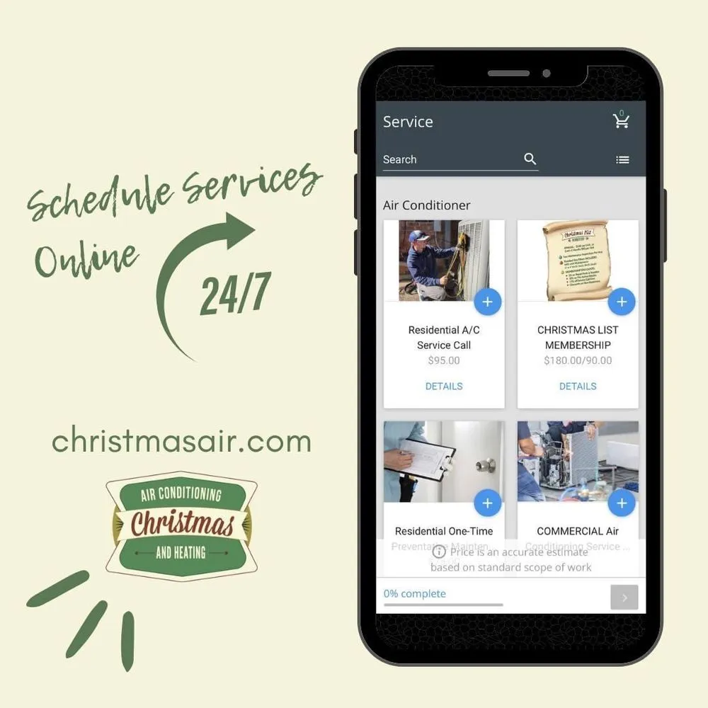 Slide of Christmas Air Conditioning and Plumbing