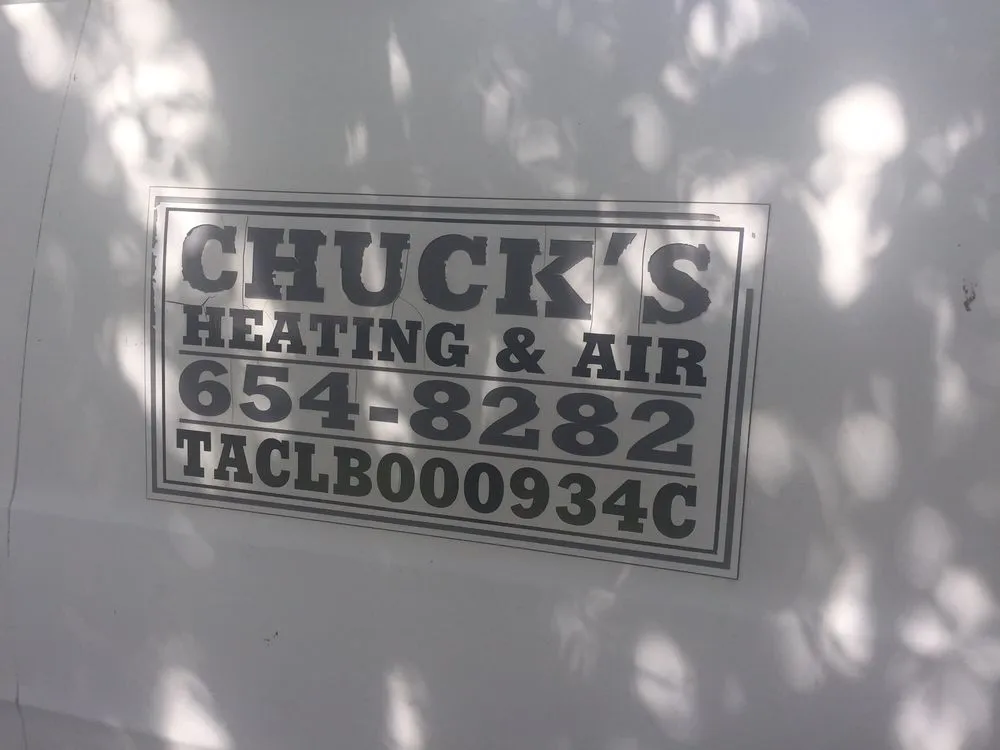 Slide of Chuck's Heating & Air