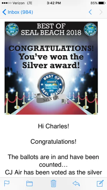 Slide of CJ Air Conditioning and Heating