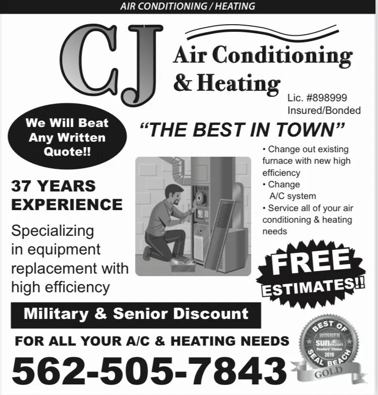 Slide of CJ Air Conditioning and Heating