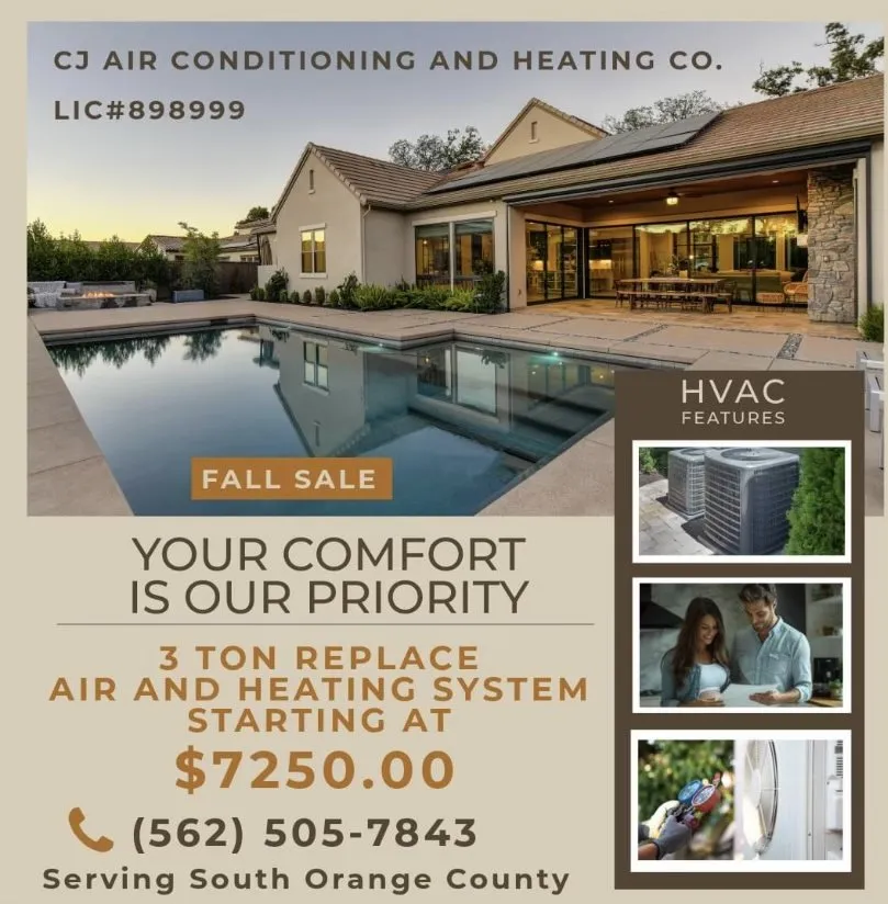 Slide of CJ Air Conditioning and Heating